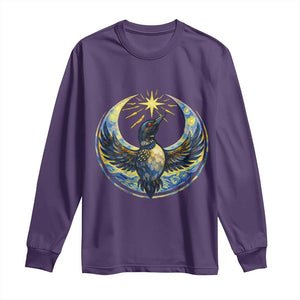 Minnesota Strong Long Sleeve Shirt Minneapolis Loon Starry Night Van Gogh TS14 Purple Print Your Wear