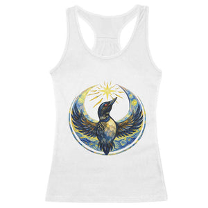 Minnesota Strong Racerback Tank Top Minneapolis Loon Starry Night Van Gogh TS14 White Print Your Wear