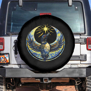 Minnesota Strong Spare Tire Cover Minneapolis Loon Starry Night Van Gogh TS14 No hole Black Print Your Wear