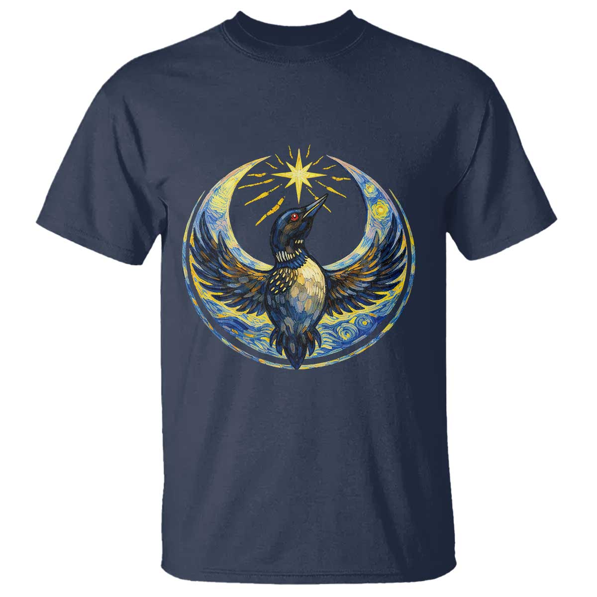 Minnesota Strong T Shirt Minneapolis Loon Starry Night Van Gogh TS14 Navy Print Your Wear