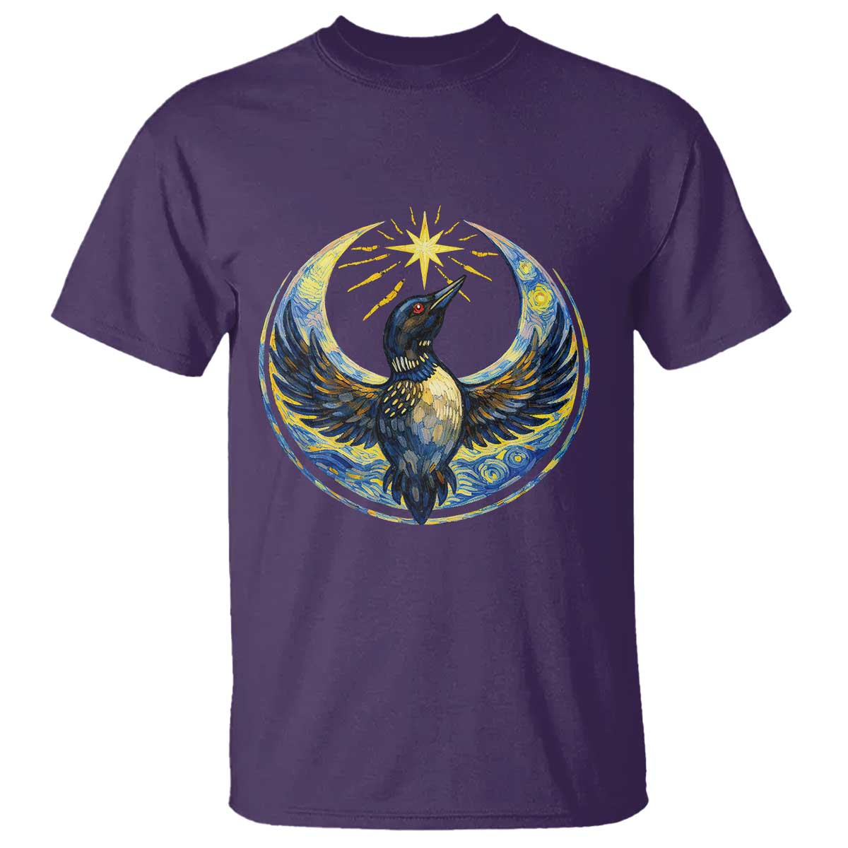 Minnesota Strong T Shirt Minneapolis Loon Starry Night Van Gogh TS14 Purple Print Your Wear