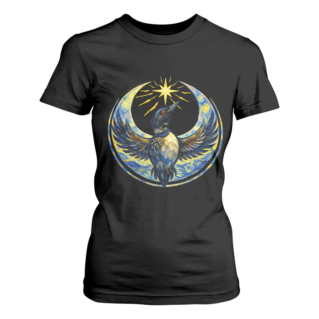 Minnesota Strong T Shirt For Women Minneapolis Loon Starry Night Van Gogh TS14 Black Print Your Wear