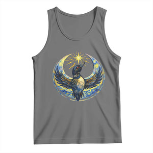 Minnesota Strong Tank Top Minneapolis Loon Starry Night Van Gogh TS14 Black Heather Print Your Wear