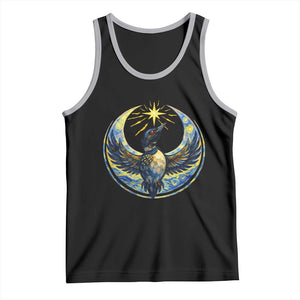Minnesota Strong Tank Top Minneapolis Loon Starry Night Van Gogh TS14 Black Athletic Heather Print Your Wear