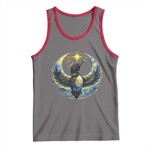 Minnesota Strong Tank Top Minneapolis Loon Starry Night Van Gogh TS14 Deep Heather Red Print Your Wear