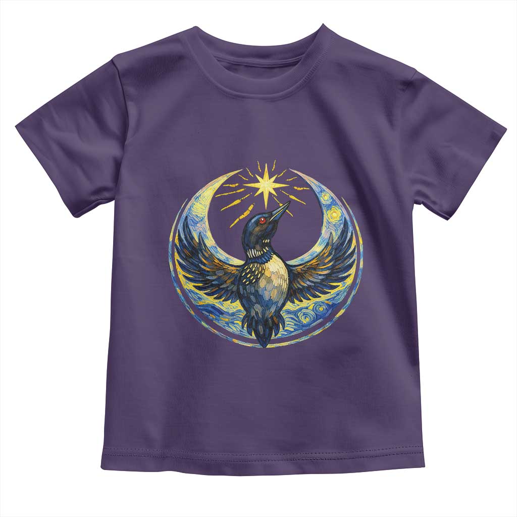 Minnesota Strong Toddler T Shirt Minneapolis Loon Starry Night Van Gogh TS14 Purple Print Your Wear