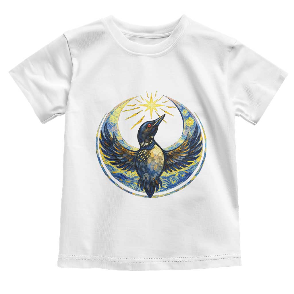 Minnesota Strong Toddler T Shirt Minneapolis Loon Starry Night Van Gogh TS14 White Print Your Wear