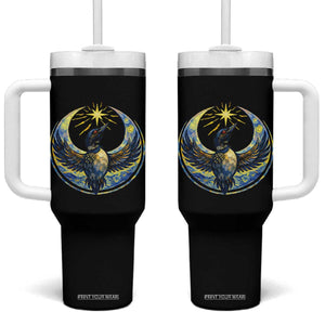 Minnesota Strong Tumbler With Handle Minneapolis Loon Starry Night Van Gogh TS14 One Size: 40 oz Black Print Your Wear