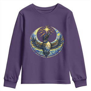 Minnesota Strong Youth Sweatshirt Minneapolis Loon Starry Night Van Gogh TS14 Purple Print Your Wear