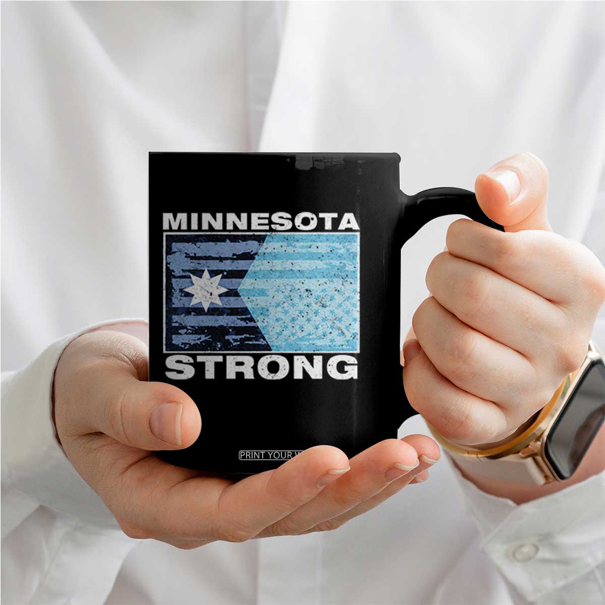 Minnesota Strong Coffee Mug MN State Flag Political Protest MN Resistance Abolish ICE TS14 Print Your Wear