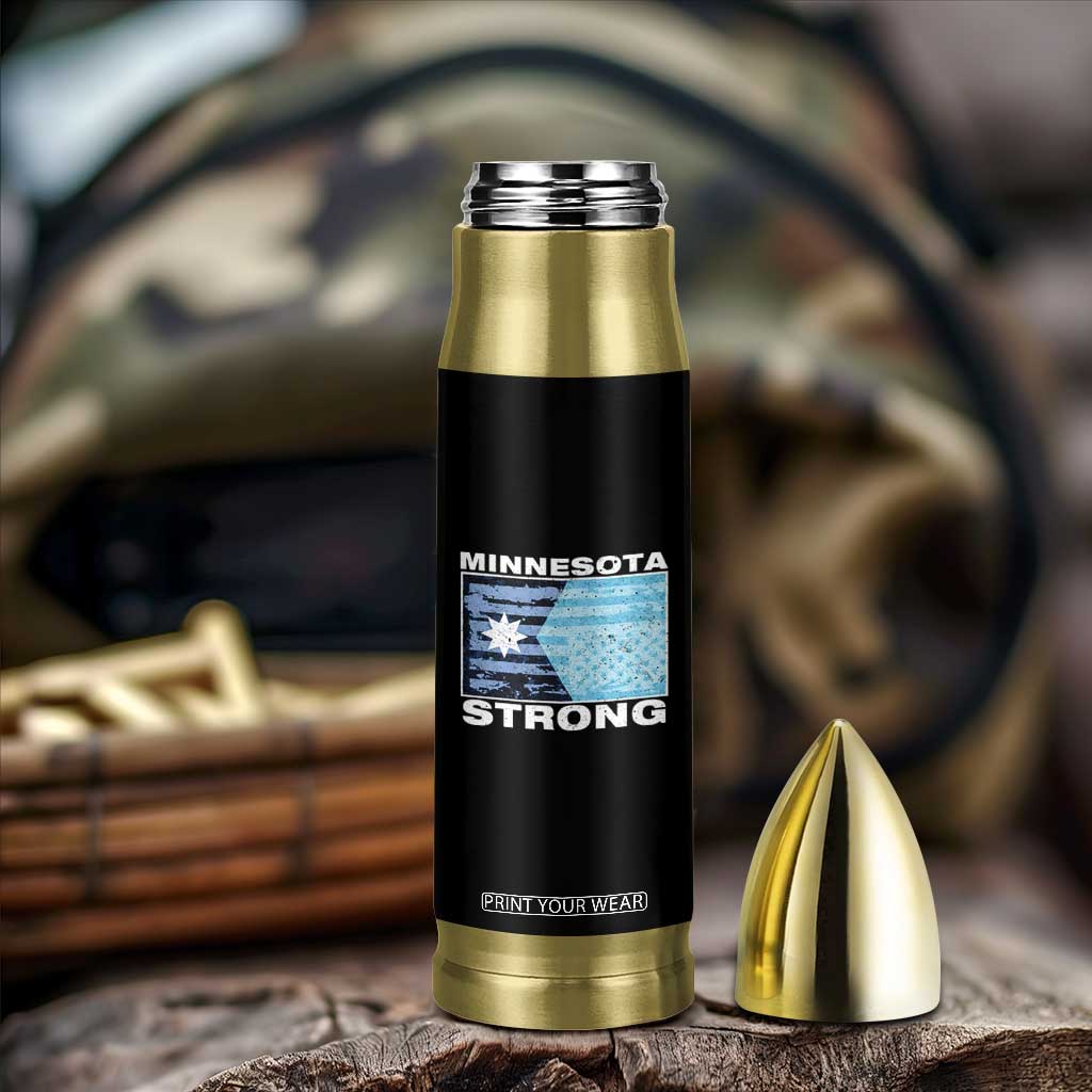 Minnesota Strong Bullet Tumbler MN State Flag Political Protest MN Resistance Abolish ICE TS14 Print Your Wear