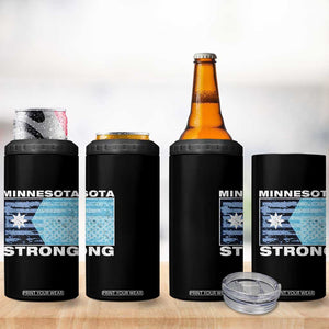Minnesota Strong 4 in 1 Can Cooler Tumbler MN State Flag Political Protest MN Resistance Abolish ICE TS14 Print Your Wear