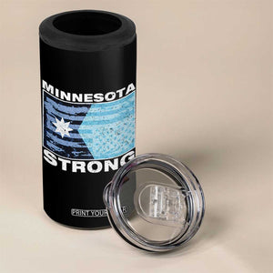 Minnesota Strong 4 in 1 Can Cooler Tumbler MN State Flag Political Protest MN Resistance Abolish ICE TS14 Print Your Wear