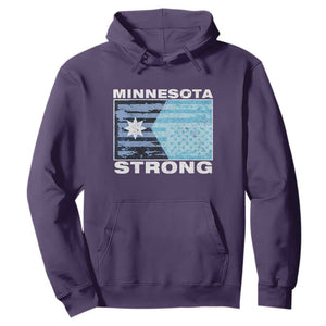 Minnesota Strong Hoodie MN State Flag Political Protest MN Resistance Abolish ICE TS14 Purple Print Your Wear