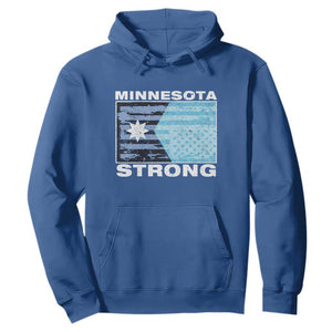 Minnesota Strong Hoodie MN State Flag Political Protest MN Resistance Abolish ICE TS14 Royal Blue Print Your Wear