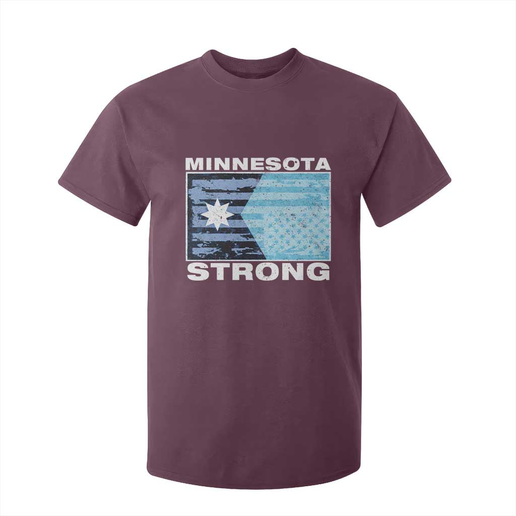 Minnesota Strong T Shirt For Kid MN State Flag Political Protest MN Resistance Abolish ICE TS14 Maroon Print Your Wear