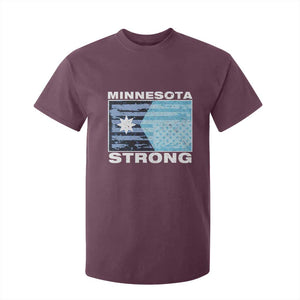Minnesota Strong T Shirt For Kid MN State Flag Political Protest MN Resistance Abolish ICE TS14 Maroon Print Your Wear
