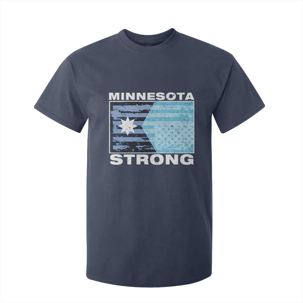 Minnesota Strong T Shirt For Kid MN State Flag Political Protest MN Resistance Abolish ICE TS14 Navy Print Your Wear