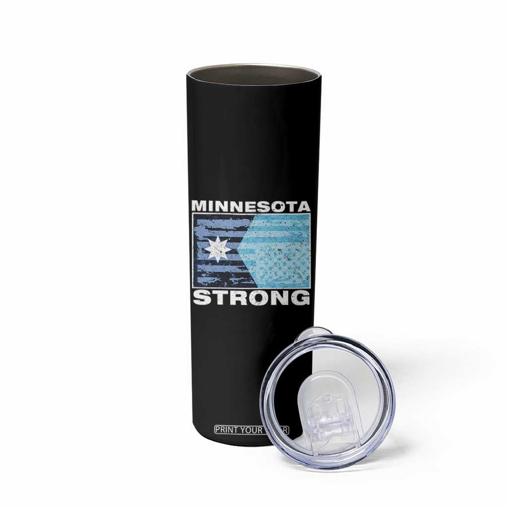 Minnesota Strong Skinny Tumbler MN State Flag Political Protest MN Resistance Abolish ICE TS14 Print Your Wear