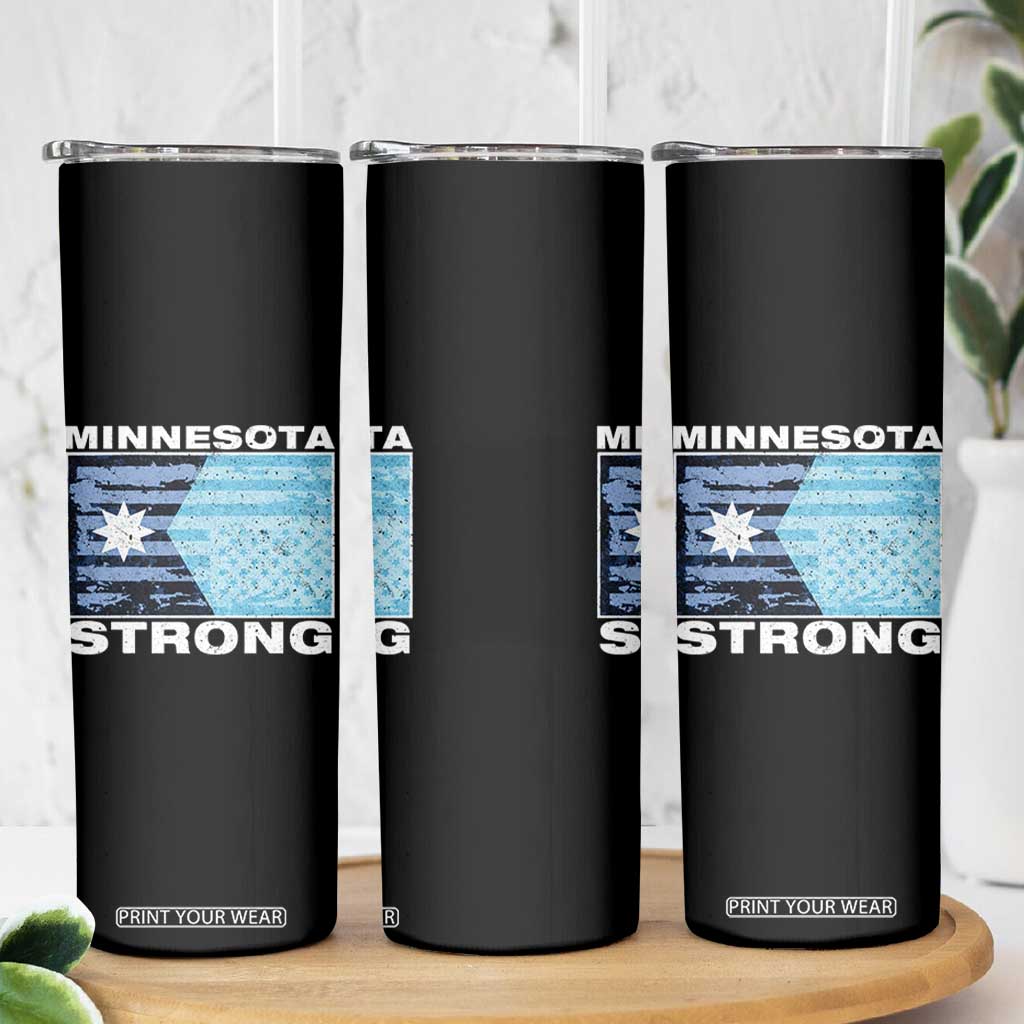 Minnesota Strong Skinny Tumbler MN State Flag Political Protest MN Resistance Abolish ICE TS14 Print Your Wear