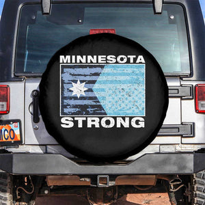 Minnesota Strong Spare Tire Cover MN State Flag Political Protest MN Resistance Abolish ICE TS14 No hole Black Print Your Wear
