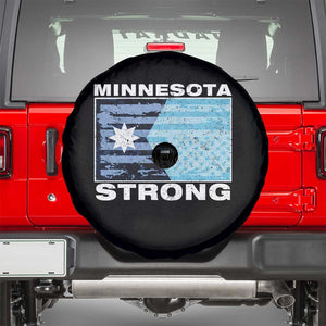 Minnesota Strong Spare Tire Cover MN State Flag Political Protest MN Resistance Abolish ICE TS14 Black Print Your Wear