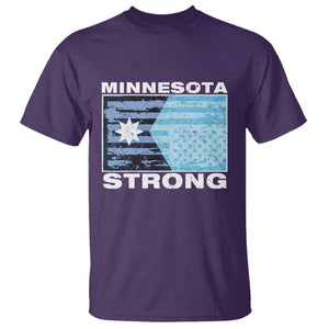 Minnesota Strong T Shirt MN State Flag Political Protest MN Resistance Abolish ICE TS14 Purple Print Your Wear