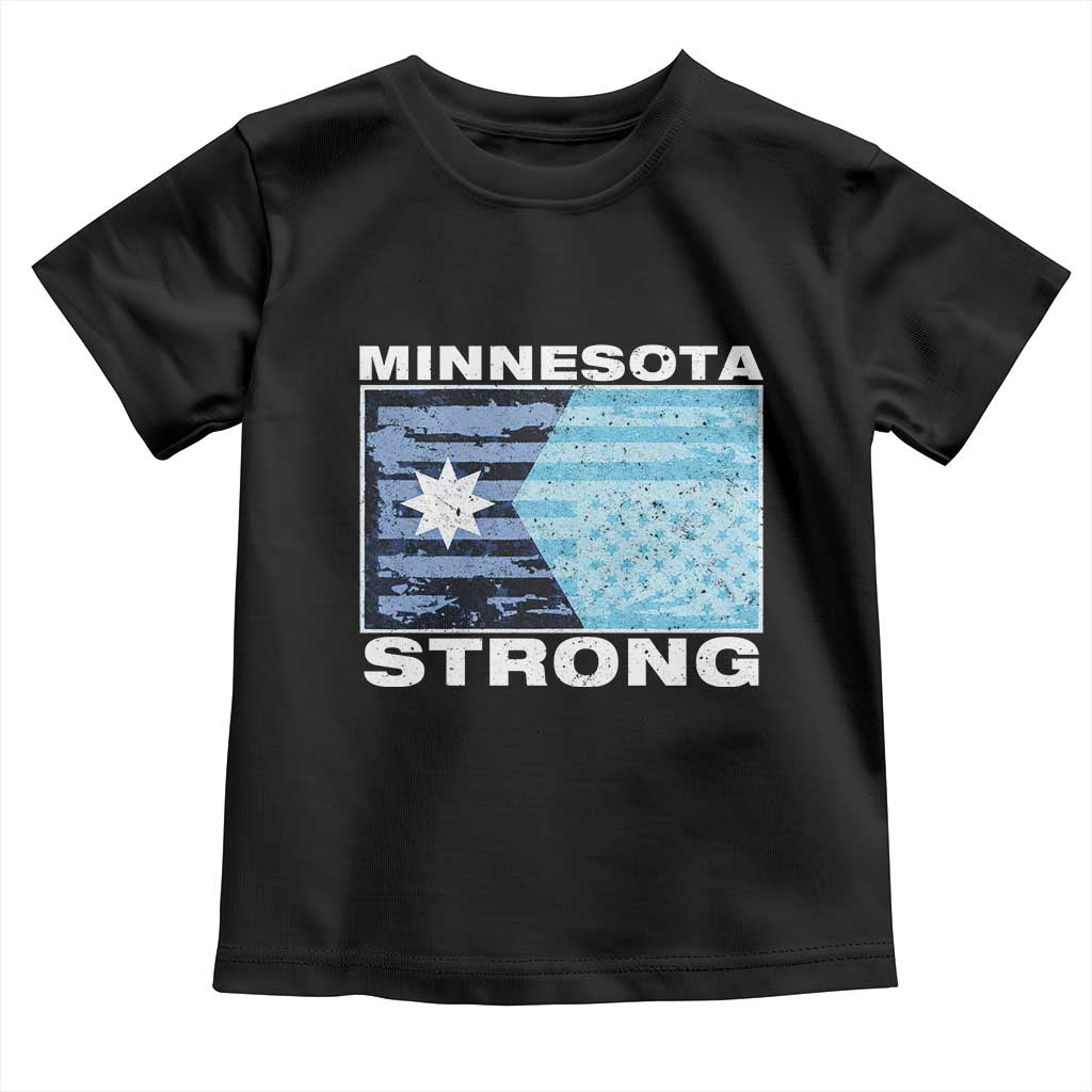 Minnesota Strong Toddler T Shirt MN State Flag Political Protest MN Resistance Abolish ICE TS14 Black Print Your Wear