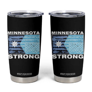 Minnesota Strong Tumbler Cup MN State Flag Political Protest MN Resistance Abolish ICE TS14 Black Print Your Wear