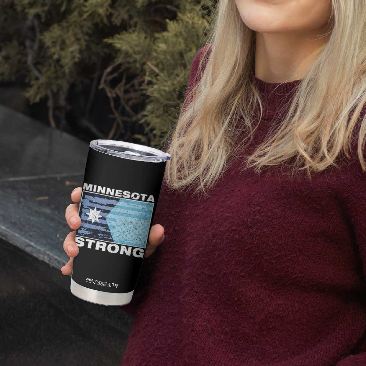 Minnesota Strong Tumbler Cup MN State Flag Political Protest MN Resistance Abolish ICE TS14 Print Your Wear