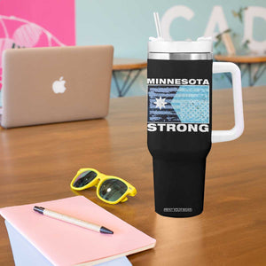 Minnesota Strong Tumbler With Handle MN State Flag Political Protest MN Resistance Abolish ICE TS14 Print Your Wear