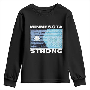Minnesota Strong Youth Sweatshirt MN State Flag Political Protest MN Resistance Abolish ICE TS14 Black Print Your Wear