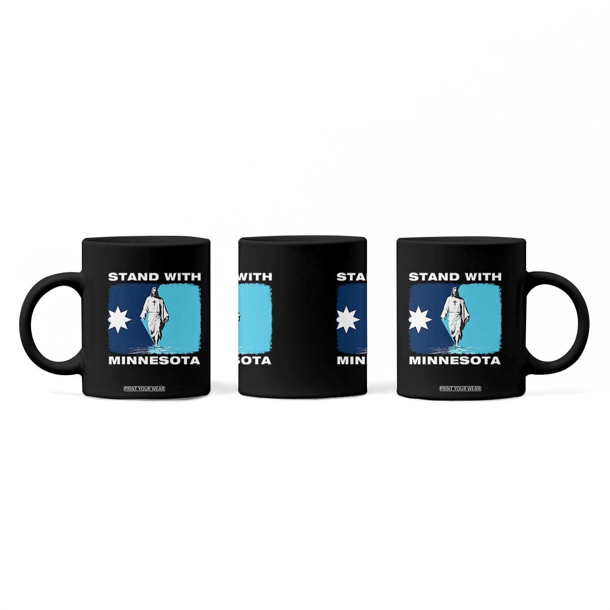 Stand with Minnesota Coffee Mug Christian Jesus Minnesota Strong Subtle Anti ICE TS14 Print Your Wear