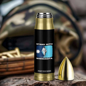 Stand with Minnesota Bullet Tumbler Christian Jesus Minnesota Strong Subtle Anti ICE TS14 Print Your Wear