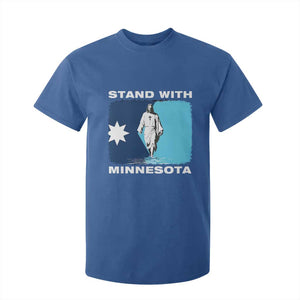 Stand with Minnesota T Shirt For Kid Christian Jesus Minnesota Strong Subtle Anti ICE TS14 Royal Blue Print Your Wear