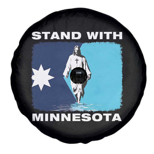 Stand with Minnesota Spare Tire Cover Christian Jesus Minnesota Strong Subtle Anti ICE TS14 Print Your Wear