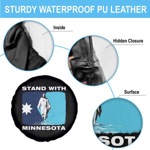Stand with Minnesota Spare Tire Cover Christian Jesus Minnesota Strong Subtle Anti ICE TS14 Print Your Wear