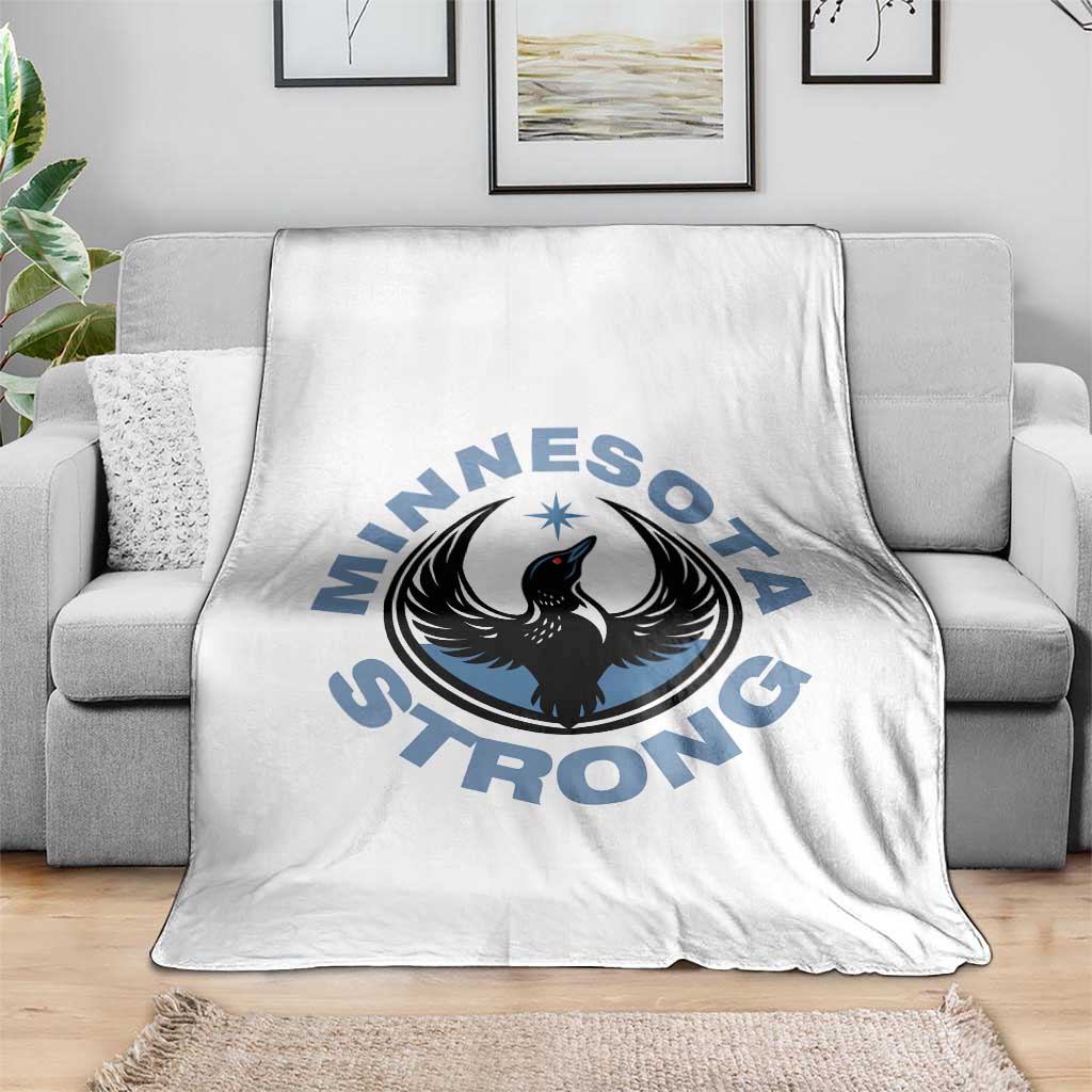 Minnesota Strong Throw Blanket MN State Bird Loon Resistance Political Protest TS14 Print Your Wear