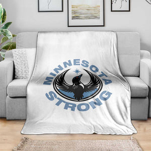 Minnesota Strong Throw Blanket MN State Bird Loon Resistance Political Protest TS14 Print Your Wear