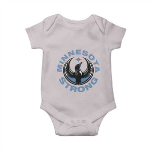 Minnesota Strong Baby Onesie MN State Bird Loon Resistance Political Protest TS14 Ice Gray Print Your Wear