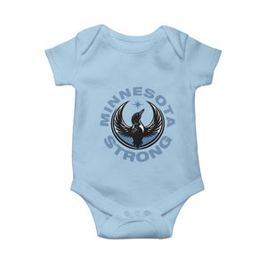 Minnesota Strong Baby Onesie MN State Bird Loon Resistance Political Protest TS14 Light Blue Print Your Wear