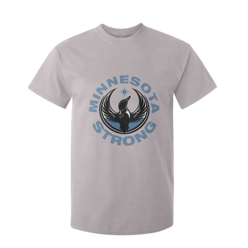 Minnesota Strong T Shirt For Kid MN State Bird Loon Resistance Political Protest TS14 Ice Gray Print Your Wear
