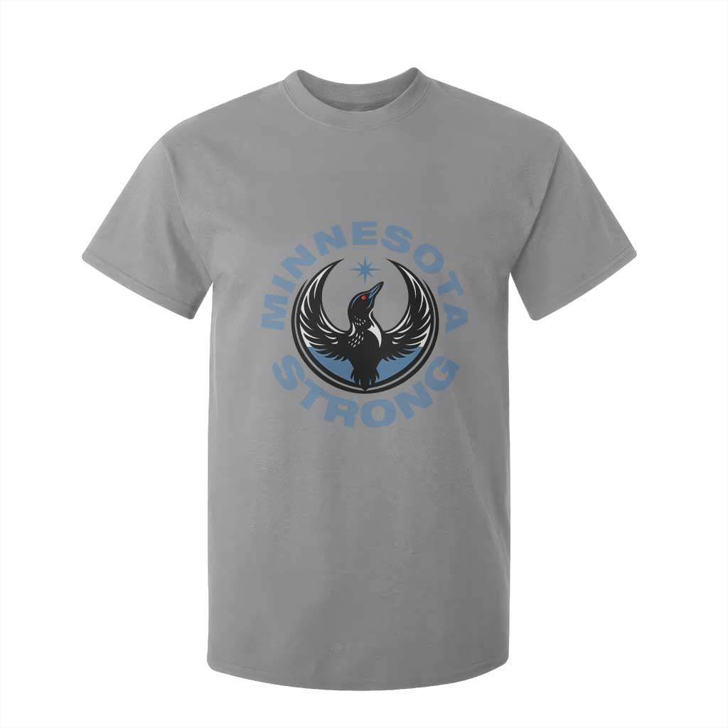 Minnesota Strong T Shirt For Kid MN State Bird Loon Resistance Political Protest TS14 Sport Gray Print Your Wear