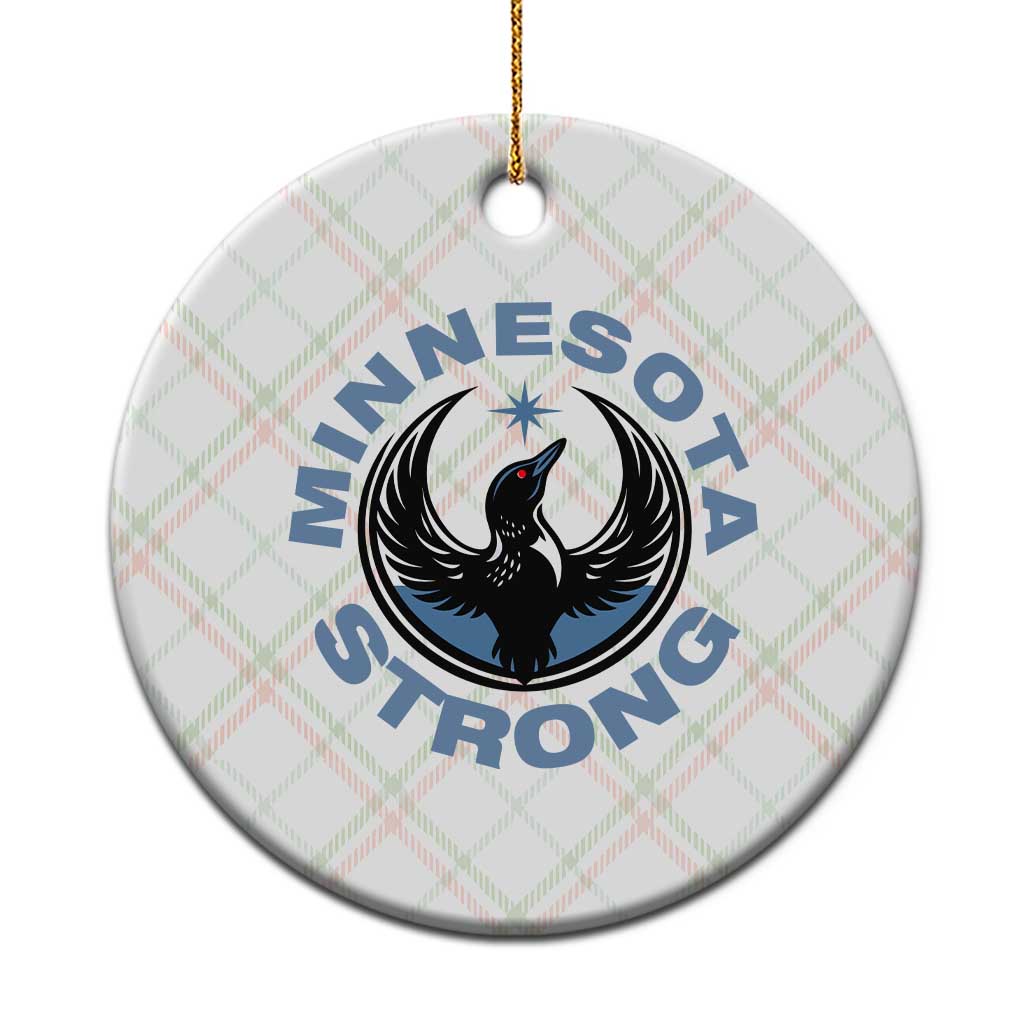 Minnesota Strong Ceramic Ornament MN State Bird Loon Resistance Political Protest TS14 1pc Christmas Plaid Print Your Wear