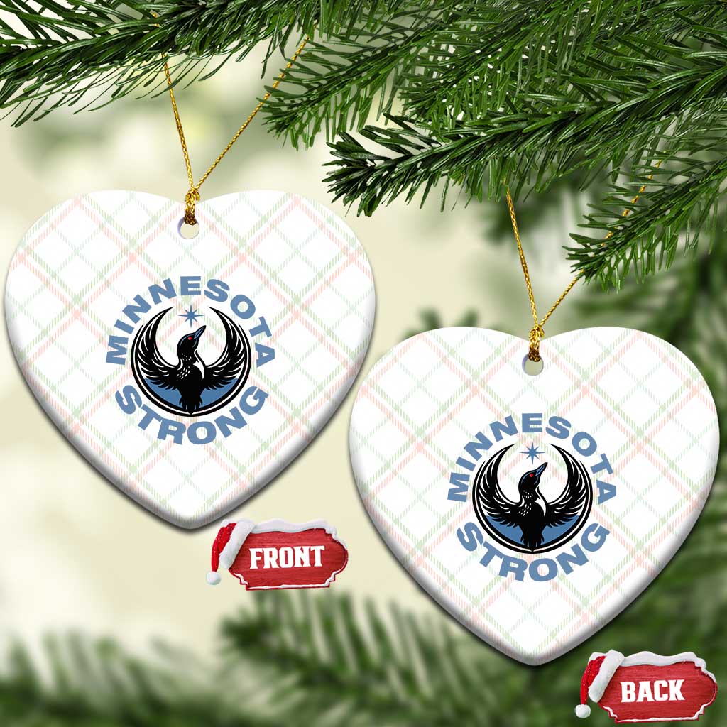Minnesota Strong Ceramic Ornament MN State Bird Loon Resistance Political Protest TS14 Print Your Wear