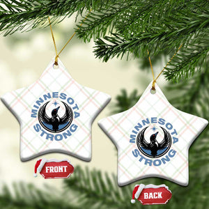 Minnesota Strong Ceramic Ornament MN State Bird Loon Resistance Political Protest TS14 Print Your Wear