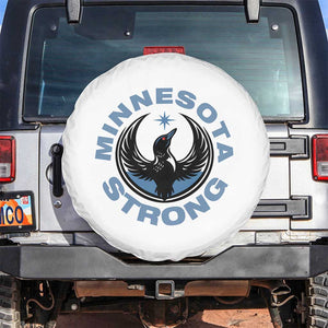 Minnesota Strong Spare Tire Cover MN State Bird Loon Resistance Political Protest TS14 No hole White Print Your Wear
