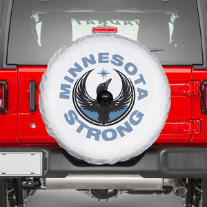Minnesota Strong Spare Tire Cover MN State Bird Loon Resistance Political Protest TS14 White Print Your Wear