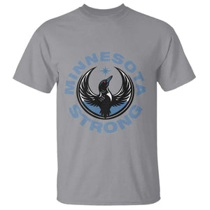 Minnesota Strong T Shirt MN State Bird Loon Resistance Political Protest TS14 Sport Gray Print Your Wear
