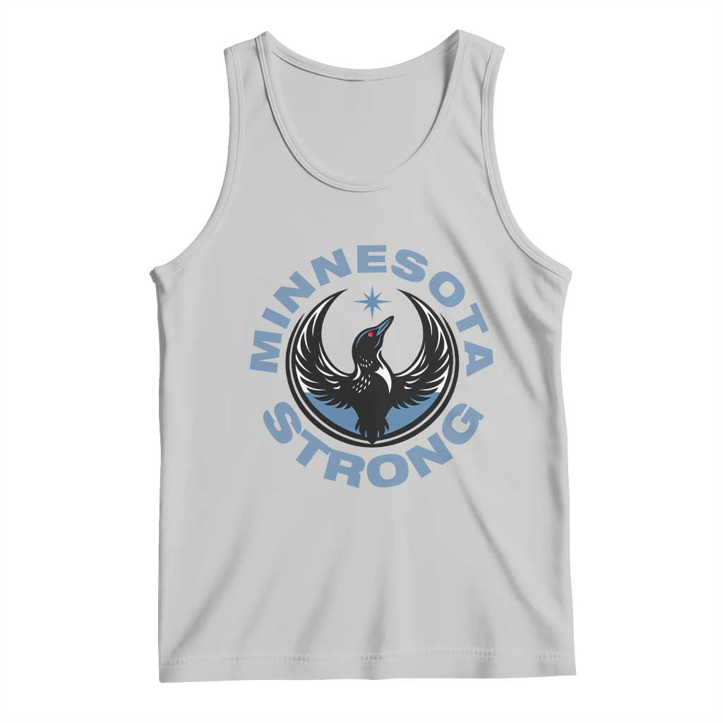 Minnesota Strong Tank Top MN State Bird Loon Resistance Political Protest TS14 Ash Print Your Wear